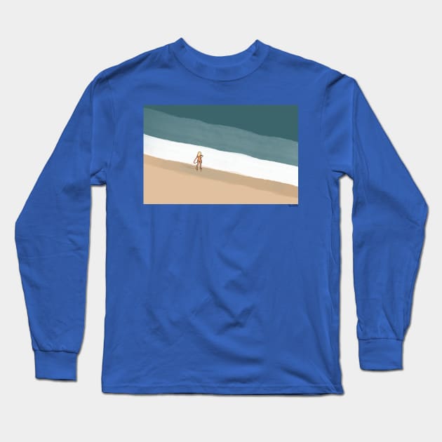 Surf Long Sleeve T-Shirt by blacknallillustration